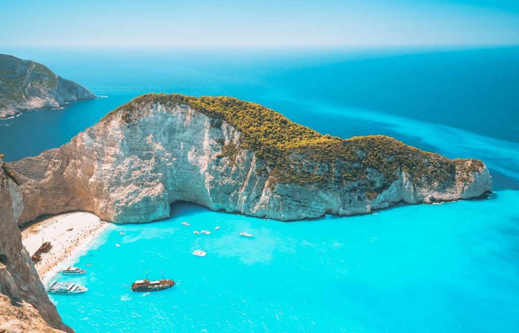 Exploring Greek Islands Boat Image